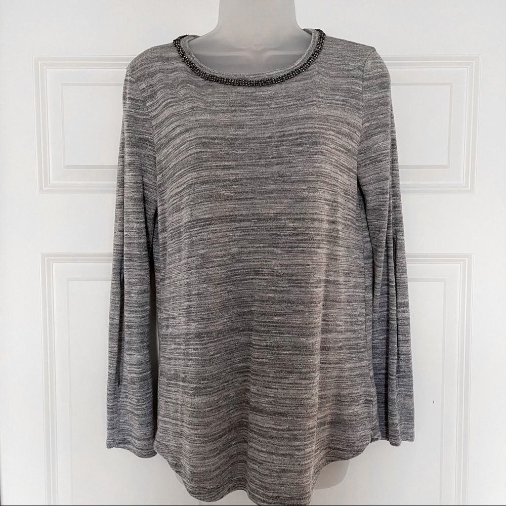 ✨JUICY COUTURE Heather Grey Sweater with Slit Arms